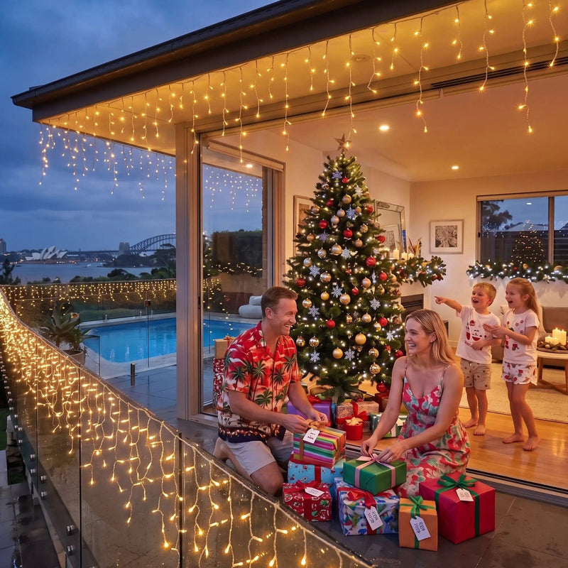 SportZone.co.nz Occasions > Christmas > Outdoor Decorations & Lights 20M Christmas Lights Icicle Light 800 LED Warm White Decor Jingle Jollys 20M Christmas Lights Icicle Light 800 LED Warm White Decor Jingle Jollys