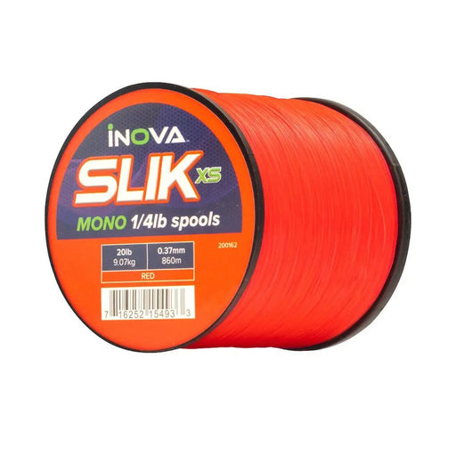 INOVA SLIK Red XS Monofilament Fishing Line by Lure Me