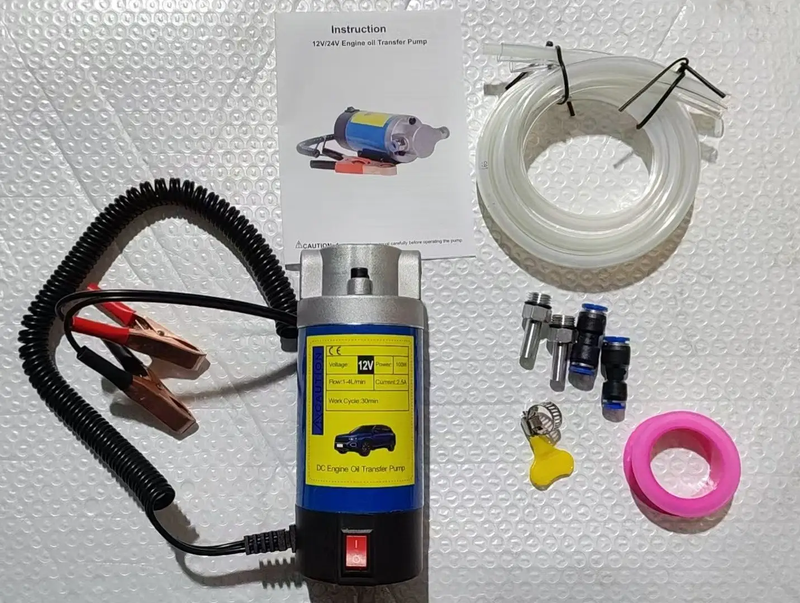 12V 100W Oil Transfer Extractor Pump Fluid Diesel by salelink.co.nz