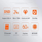 Professional HiFi Lossless MP3 Music Player - Mini Digital Audio Player with DSD, FLAC, ALAC Support by Mead's Supply & Equipment Outfitters limited