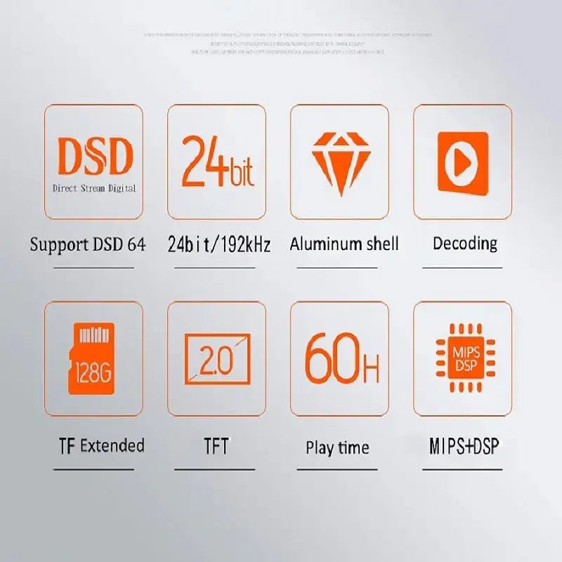 Professional HiFi Lossless MP3 Music Player - Mini Digital Audio Player with DSD, FLAC, ALAC Support by Mead's Supply & Equipment Outfitters limited