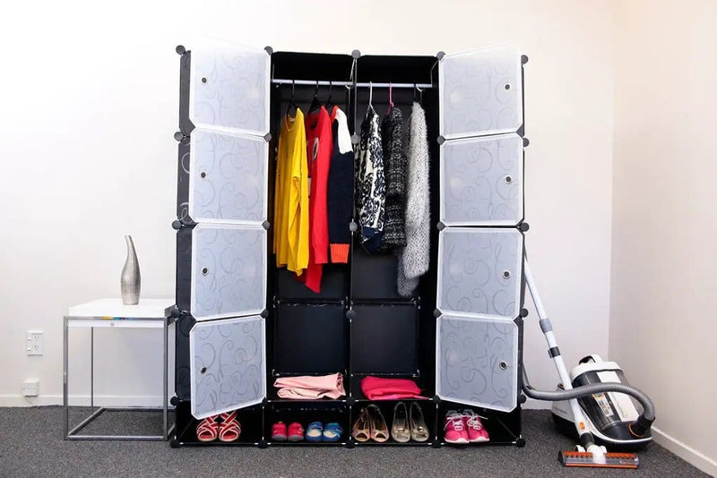 Wardrobe organiser storage with shoes cabinet Y1 by Kiwi Grab