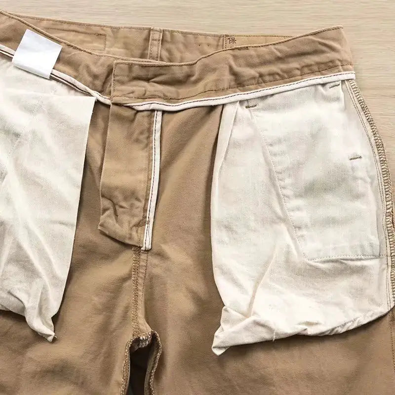 Men's Casual Loose Fit Cotton Cargo Pants - Heavy Duty Work Pants | Spring & Autumn by Mead's Supply & Equipment Outfitters limited