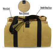 Outdoor Firewood Tote Bag - Durable 600D Oxford Canvas Storage Carrier for Camping & Home by Mead's Supply & Equipment Outfitters limited