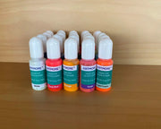 Liquid Epoxy Resin Color Pigment - Glow In The Dark Transparent Dye for UV Resin Art Coloring, DIY Jewelry Making - 10ml Each - 02 by Resin Art NZ