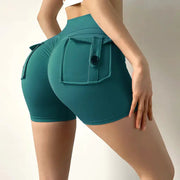 Women's High Waist Stretch Yoga Shorts - Quick-Dry Athletic Shorts | Gym & Fitness by Mead's Supply & Equipment Outfitters limited