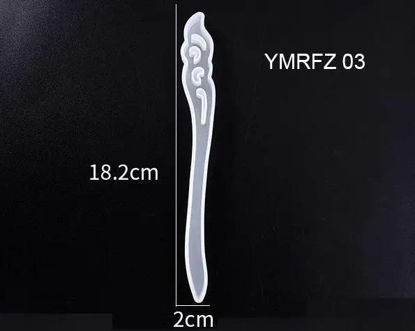 Silicone Hairpin Mould Clear Hairpin Hair Stick Mould DIY Epoxy Resin Mould Jewelry Casting Mouldfor Resin Hair Pin Making DIY Craft Supplies - 02 by Resin Art NZ