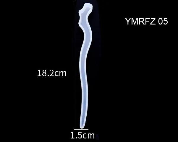 Silicone Hairpin Mould Clear Hairpin Hair Stick Mould DIY Epoxy Resin Mould Jewelry Casting Mouldfor Resin Hair Pin Making DIY Craft Supplies - 02 by Resin Art NZ