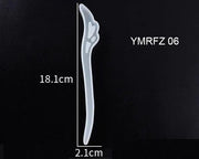 Silicone Hairpin Mould Clear Hairpin Hair Stick Mould DIY Epoxy Resin Mould Jewelry Casting Mouldfor Resin Hair Pin Making DIY Craft Supplies - 02 by Resin Art NZ