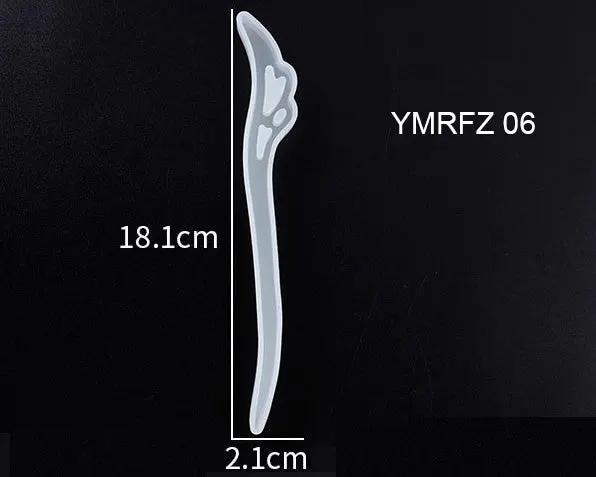 Silicone Hairpin Mould Clear Hairpin Hair Stick Mould DIY Epoxy Resin Mould Jewelry Casting Mouldfor Resin Hair Pin Making DIY Craft Supplies - 02 by Resin Art NZ