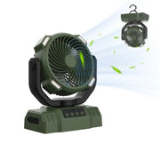 Outdoor Camping Fan with Power Bank and LED Light - Portable 3-Speed Fan by Mead's Supply & Equipment Outfitters limited
