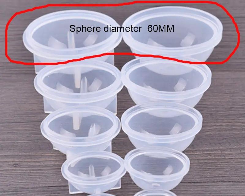 Sphere Silicone Resin Mould, Round Silicone Moulds, Epoxy Resin Ball Mould for Resin Jewelry, Soap Candle DIY - 02 by Resin Art NZ