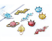 Metal Frame for Pendant - Planet / Honeycomb for Resin Jewelry Making Jewellery Blanks by Resin Art NZ