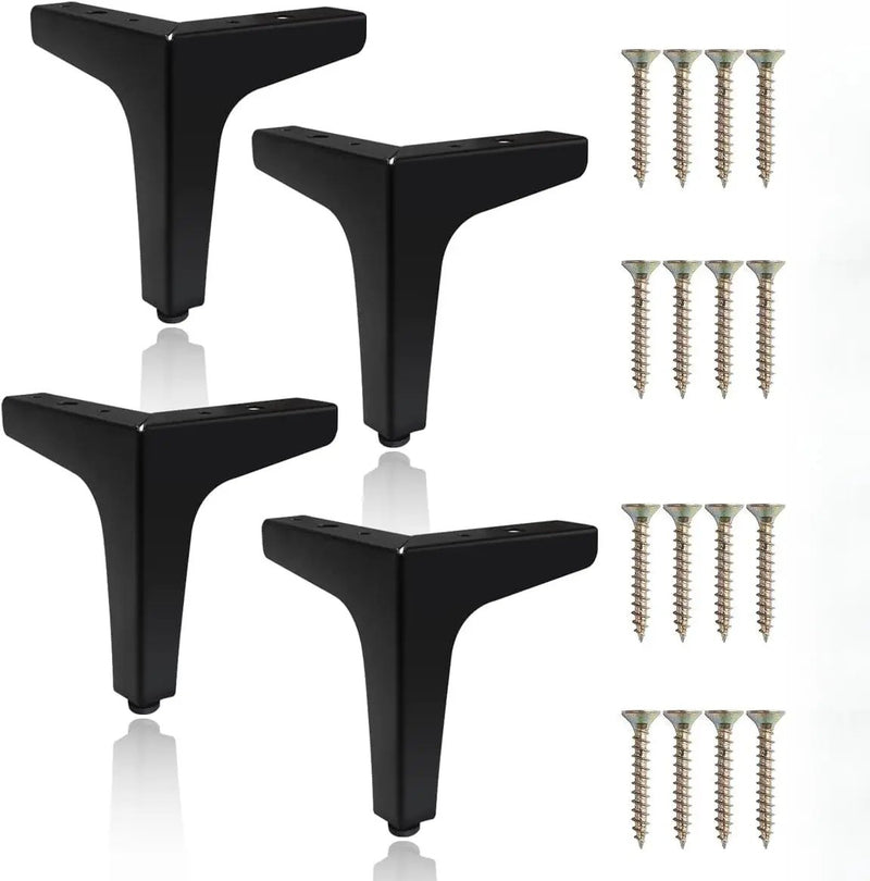 4Pcs Upgraded Metal Furniture Legs 10cm by salelink.co.nz