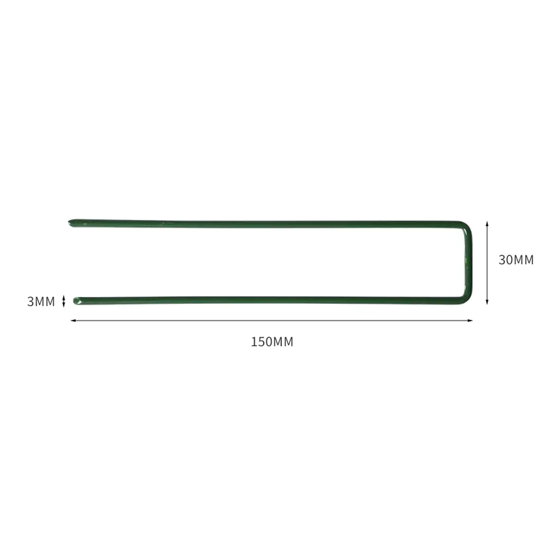 50PCS Synthetic Artificial Grass Turf Pins U Fastening Lawn Tent Pegs Weed Mat by salelink.co.nz