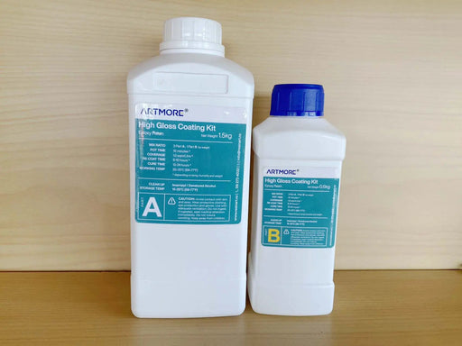 Epoxy Resin - High Gloss Coating Kit- 3 : 1 - 2 kg kit by Resin Art NZ