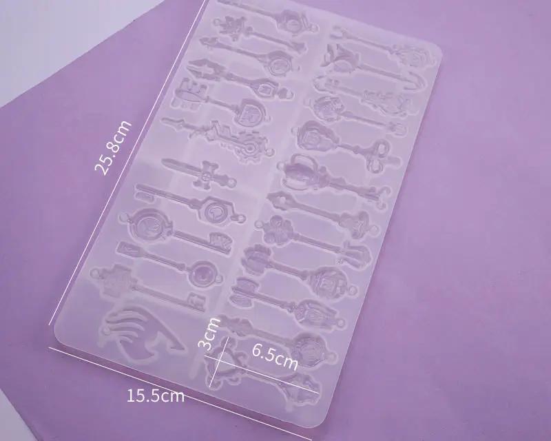 Key Pendant Silicone Moulds for Resin Casting, Resin Keychain Silicone Moulds for DIY Craft Keychain Necklace Pendant by Resin Art NZ