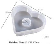 Heart Shape Clock Stand Moulds by Resin Art NZ