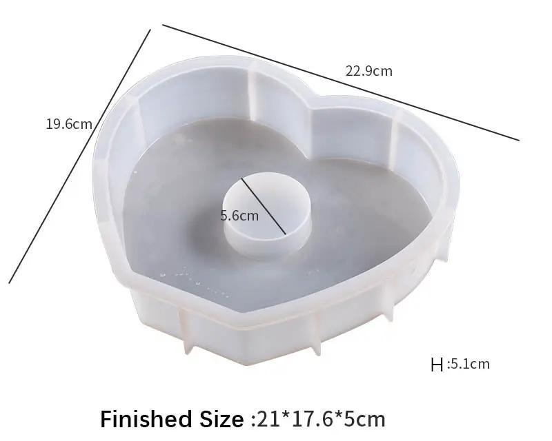 Heart Shape Clock Stand Moulds by Resin Art NZ