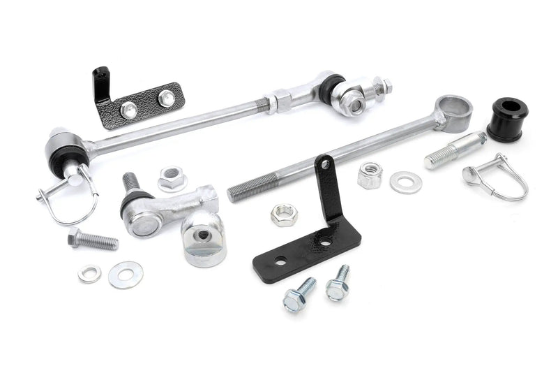 Quick Disconnect Sway Links 3 Inch Lift 84-01 Jeep Cherokee XJ Rough Country by Magwarehouse.com