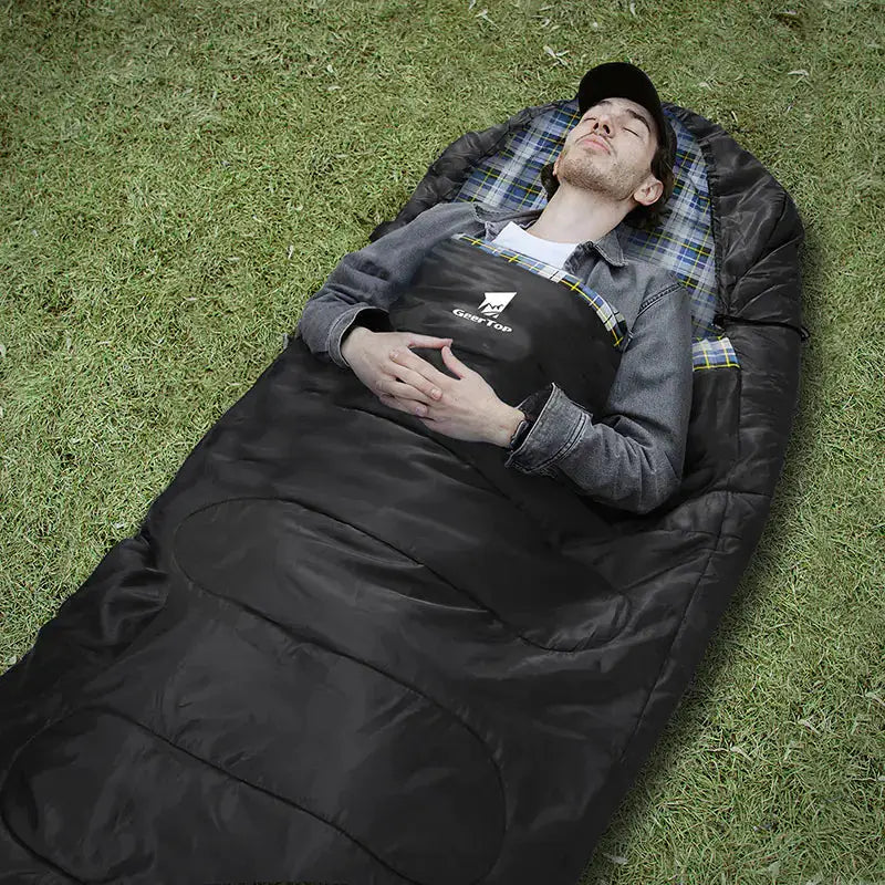 Large Winter Flannel Sleeping Bag - 220x100cm Warm Thickened Camping Sleeping Bag | Envelope Design by Mead's Supply & Equipment Outfitters limited