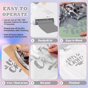3M Heat Transfer Vinyl Roll Paper - Silver Grey by salelink.co.nz