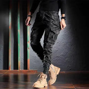 Men's Oversized Camouflage Cargo Pants - Multi-Pocket Outdoor Trousers by Mead's Supply & Equipment Outfitters limited