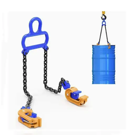 Drum Lifting Clamps with Chain 1T Capacity by salelink.co.nz