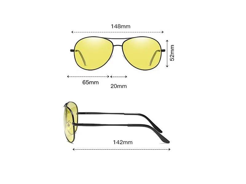 HD Polarized Sunglasses UV400 Blue Light Blocking Hydrophobic Case