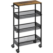 4-Tier Storage Trolley Kitchen Trolley by Yaheetech