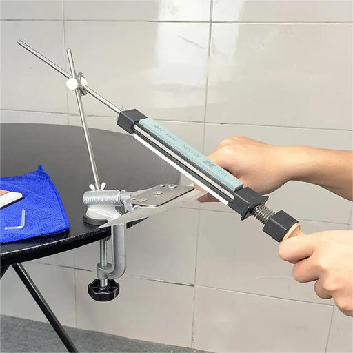 Fixed Angle Knife Sharpener Accessories Hand-held Handle Clamp The Whetstone Bar White by China Dropship