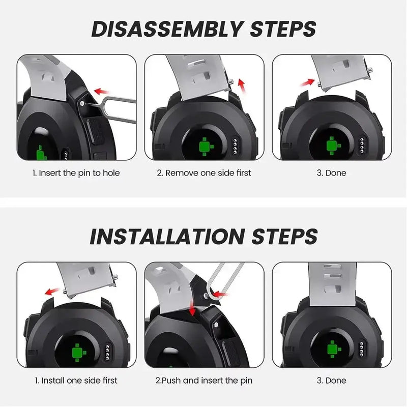 Soft Silicone Strap for the Garmin Instinct 1/2/Solar/Tactical Series (available in 5 colours) by Habicare