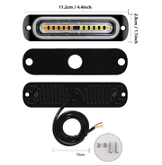 LED Strobe Lights(Amber/White) 6PCS by salelink.co.nz