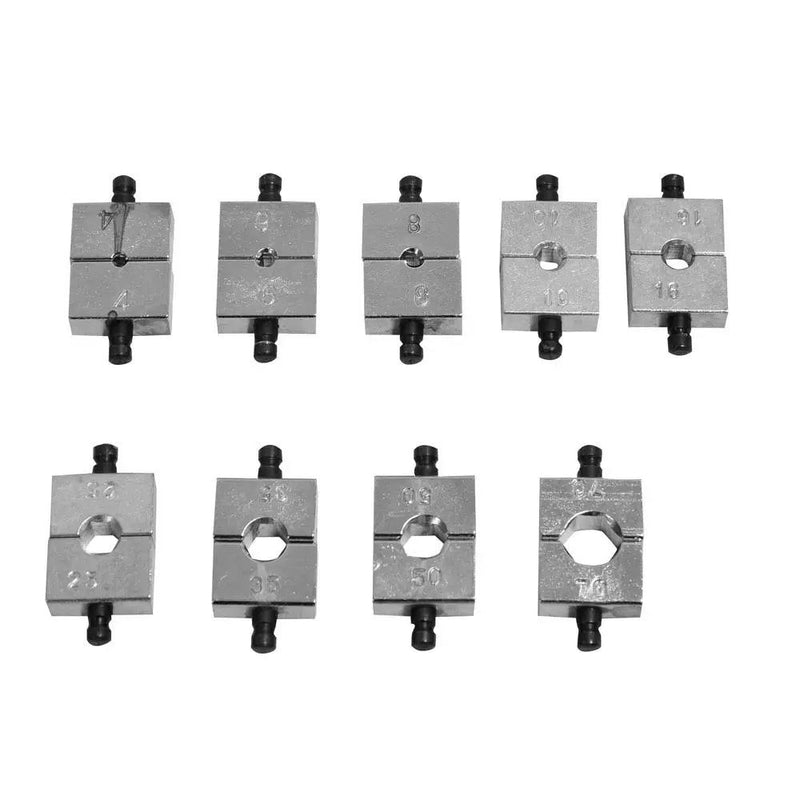 Hydraulic Crimping Tool 8 Ton Wire Force Terminal Crimper Cable 9 Dies 4-70mm by salelink.co.nz