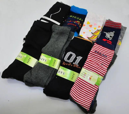 WHOLESALE - (36 Pairs) Kids' knee high Socks, Size 2-4 by dealonline.co.nz
