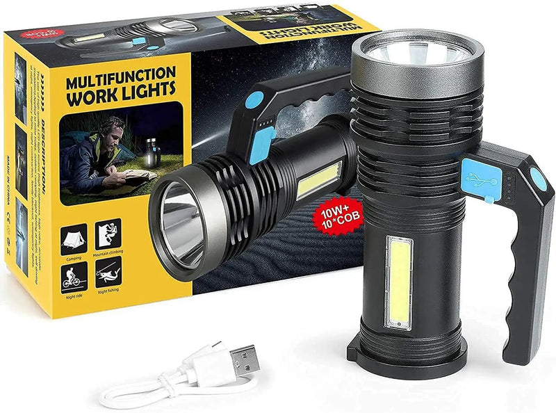 Super Bright Super Bright LED Torch Tactical 4 Models USB Rechargeable Flashlight by China Dropship