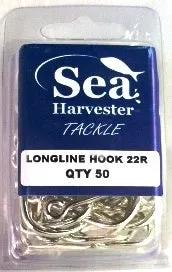 Sea- Harvester HOOKS Longline Hook 22R 50 Pack Sea Harvester Longline Hook 22R 50 Pack Durably Built
