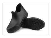 SIZE 14 Non-Slip Waterproof Ankle Boots Rubber Fashion Rain Bootie Shoes-BLACK by dealonline.co.nz
