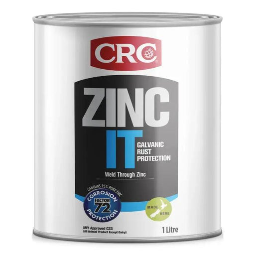 CRC Zinc It 1L - Quick-Drying, Tough Coating