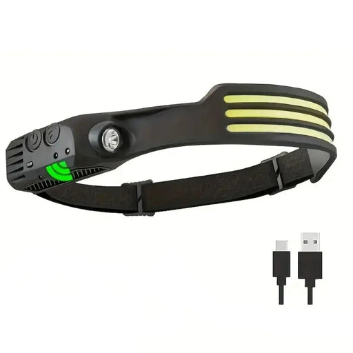 LED Multi-Function Headlamp - USB Rechargeable - 1200mAh by NZ Diver
