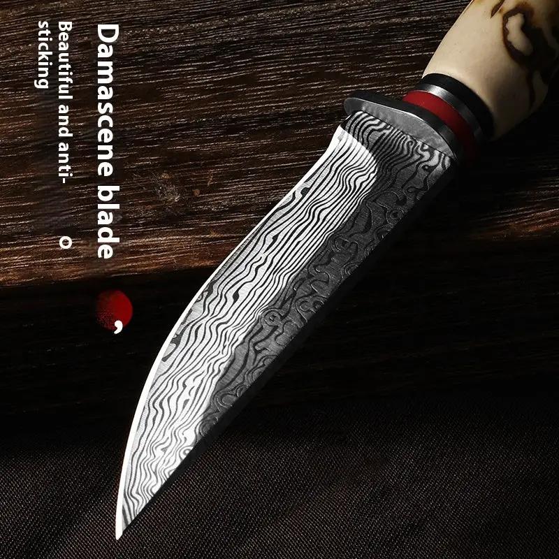 Factory Mongolia Handle Meat Knife Antlers Knife by China Dropship