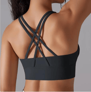 Mead's Supply & Equipment Outfitters limited Women's Activewear Criss Cross High Impact Sports Bra For Women With Supportive Back Straps Criss Cross High Impact Sports Bra for Women