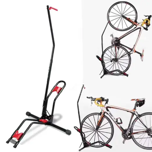 Vertical & Horizontal Bicycle Bike Floor Rack Stand Bicycle Stand by salelink.co.nz