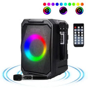 Action Outdoors Limited Portable Wireless Party Speaker with LED Light and Mics Portable Wireless Party Speaker with LED Light and Mics