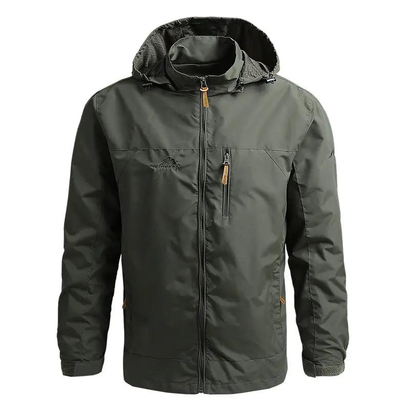 Men's Waterproof Sports Jacket — Power Bank Pocket & Cable Port | Spring & Autumn Outdoor by Mead's Supply & Equipment Outfitters limited