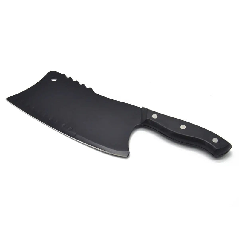 Kitchen Stainless Steel Bone Chopping Knife Black by China Dropship