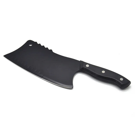 Kitchen Stainless Steel Bone Chopping Knife Black by China Dropship