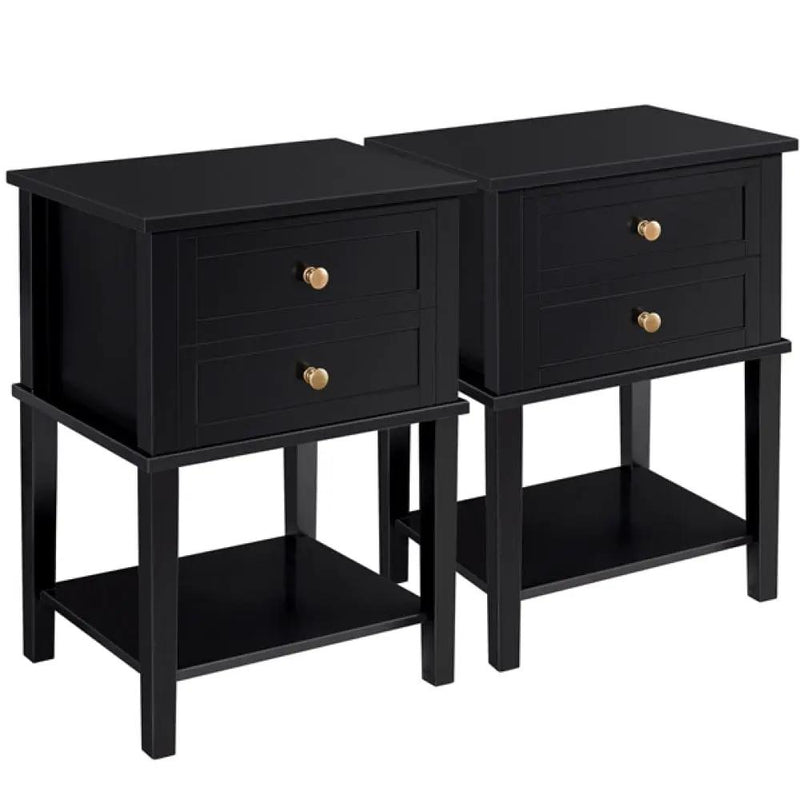 2pcs Nightstand Side Table End Table by Yaheetech