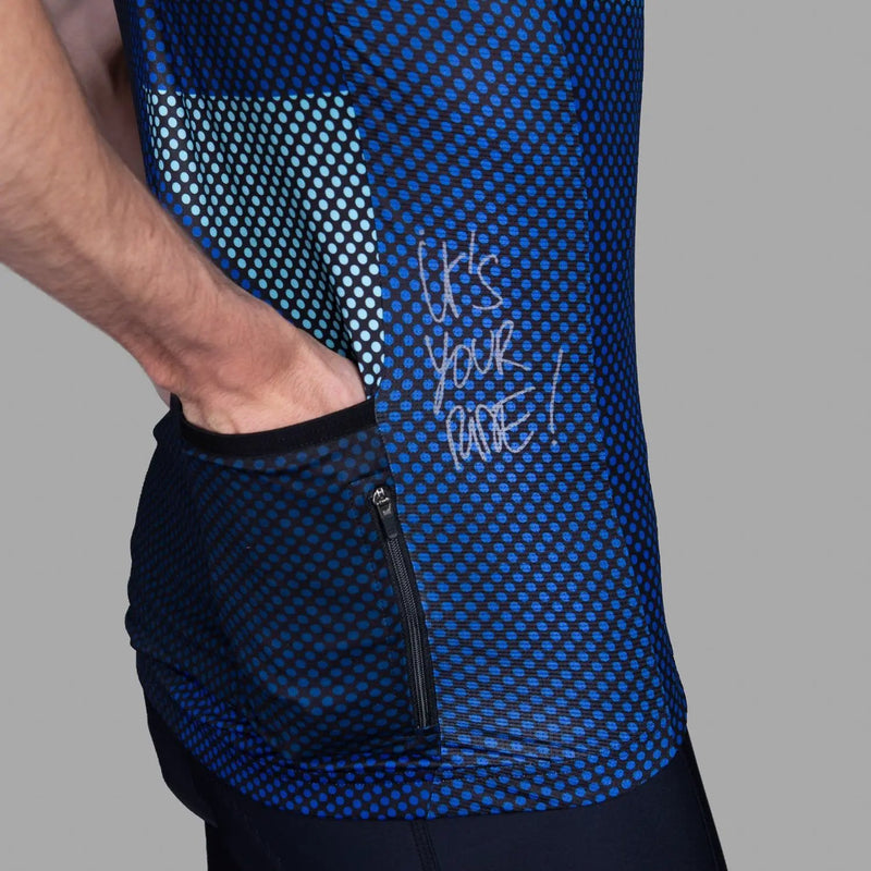 Bioracer Spitfire Jersey SS Blue Blitzz by Euro Cycling NZ