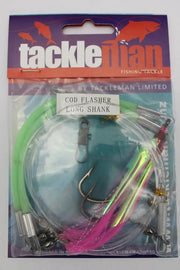 Cod Flasher Rig 6/0 LongShank - Yellow by NZ Diver